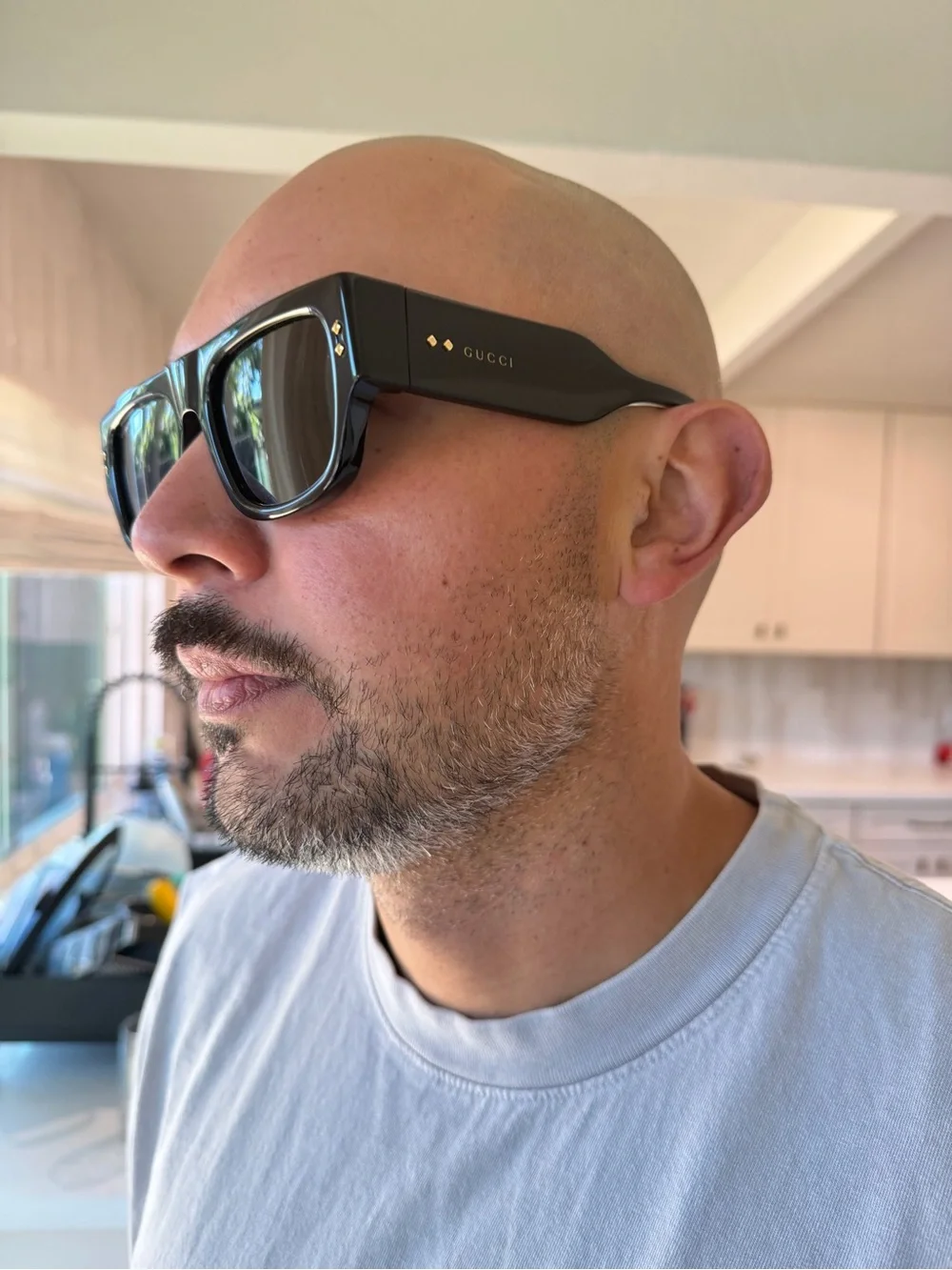 Gucci Oversized Square Black Sunglasses